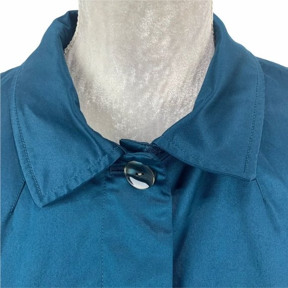 J. Jill Teal Swing Blazer/Jacket Hidden Buttons LP - Picture 3 of 10